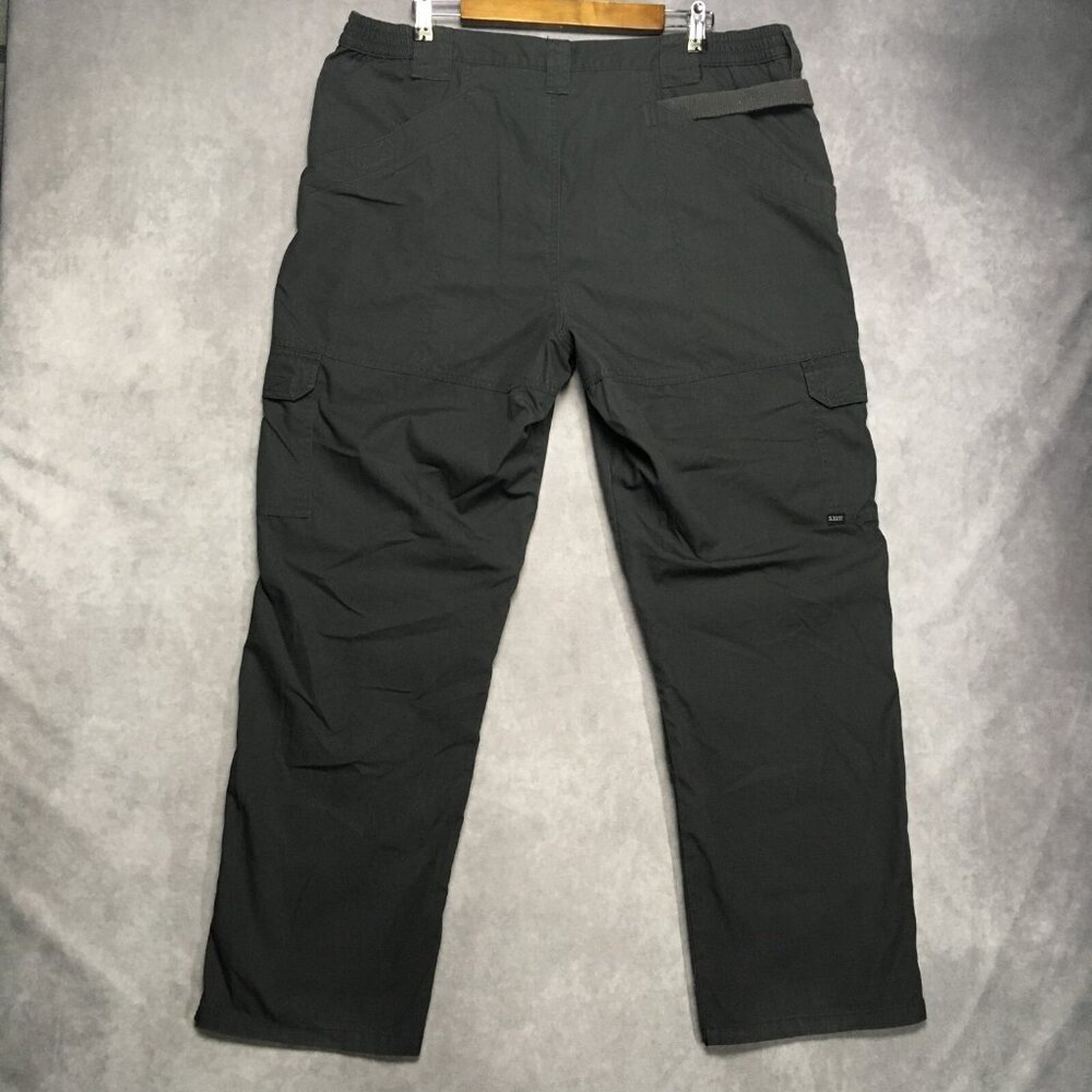 5.11 Mens Tactical Pants size 40x32 Dark Blue EMT Trades Work Tech Flap Pockets‎